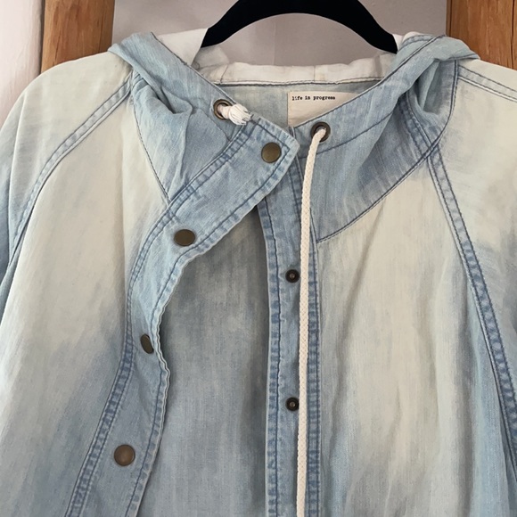 3/ $30 Denim Hoodie - Picture 2 of 4